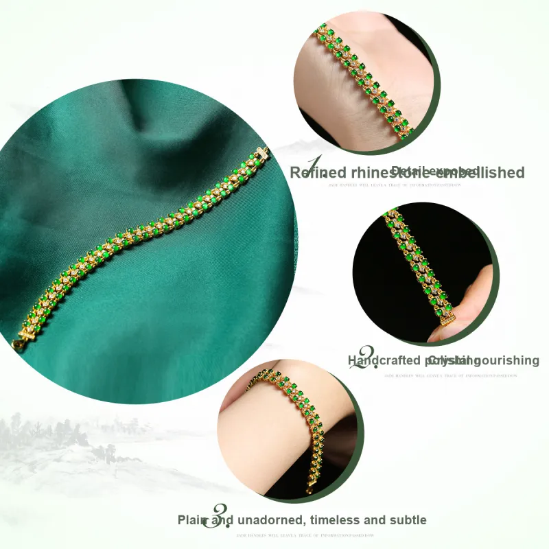 Oriental Jade Ice Type Bracelets Women's-4