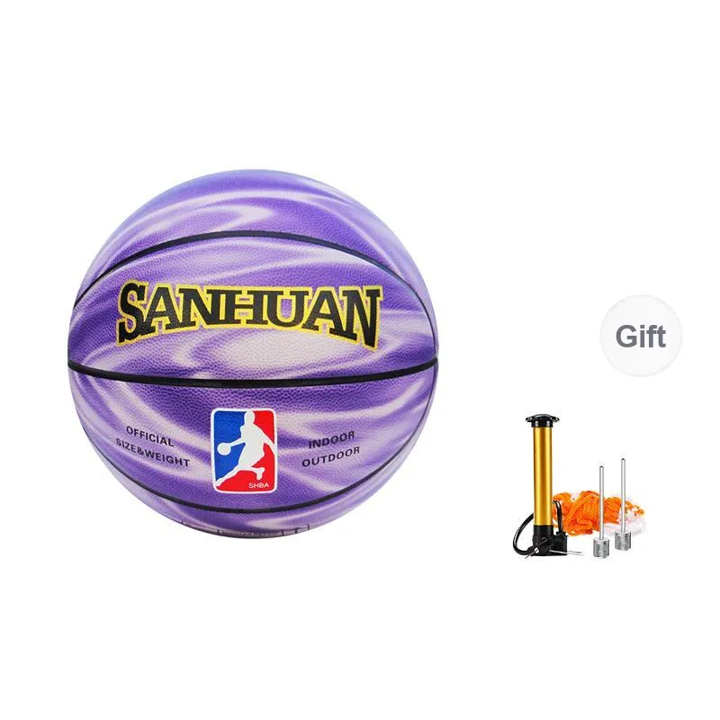 THREEHUAN PU Basketball Size 7 Training Unisex-16