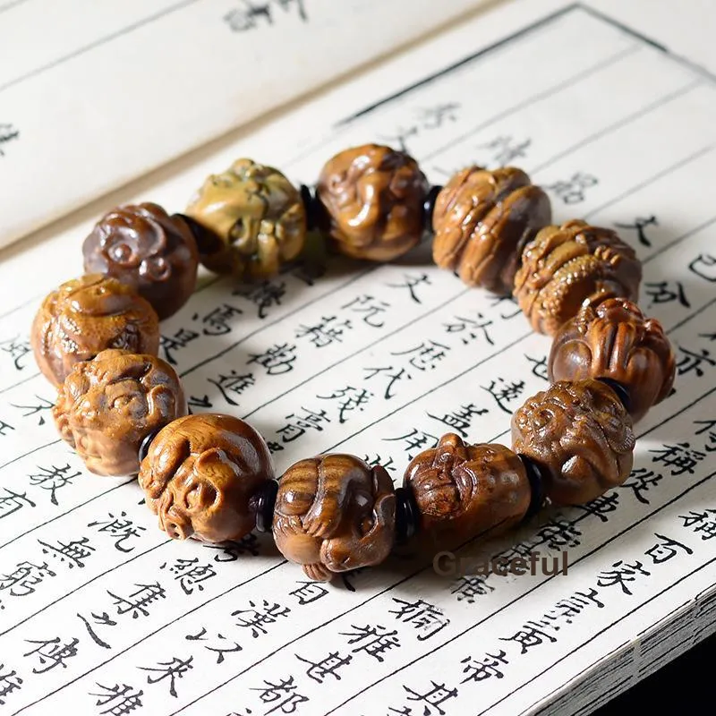 Crabs Green Sandalwood Bracelets Unisex-3