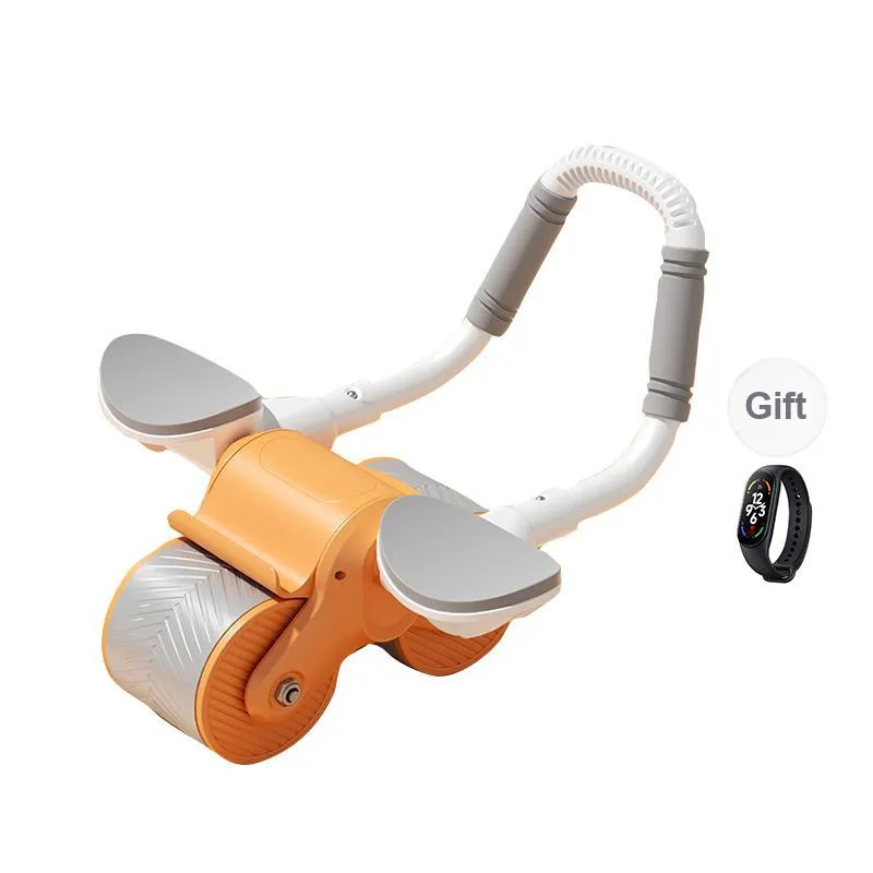 SMVP Abdominal Roller Fitness Equipment Automatic Rebound Tummy Tucking Magic Household Ab Roller-0