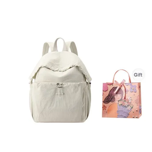 PARK DANCE Nylon Fabric Backpack Regular Unisex Multicolor