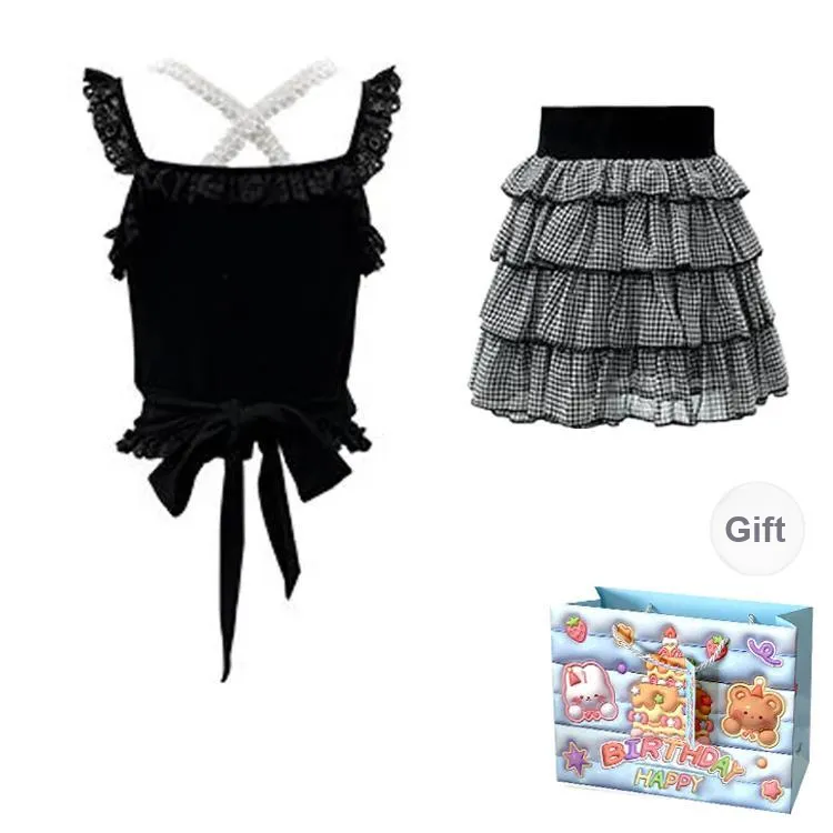 BRASS SCOUT Two Piece Skirt Sets Women's-1