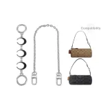 Black Silver (Heart Buckle)+Decorative Chain 35cm