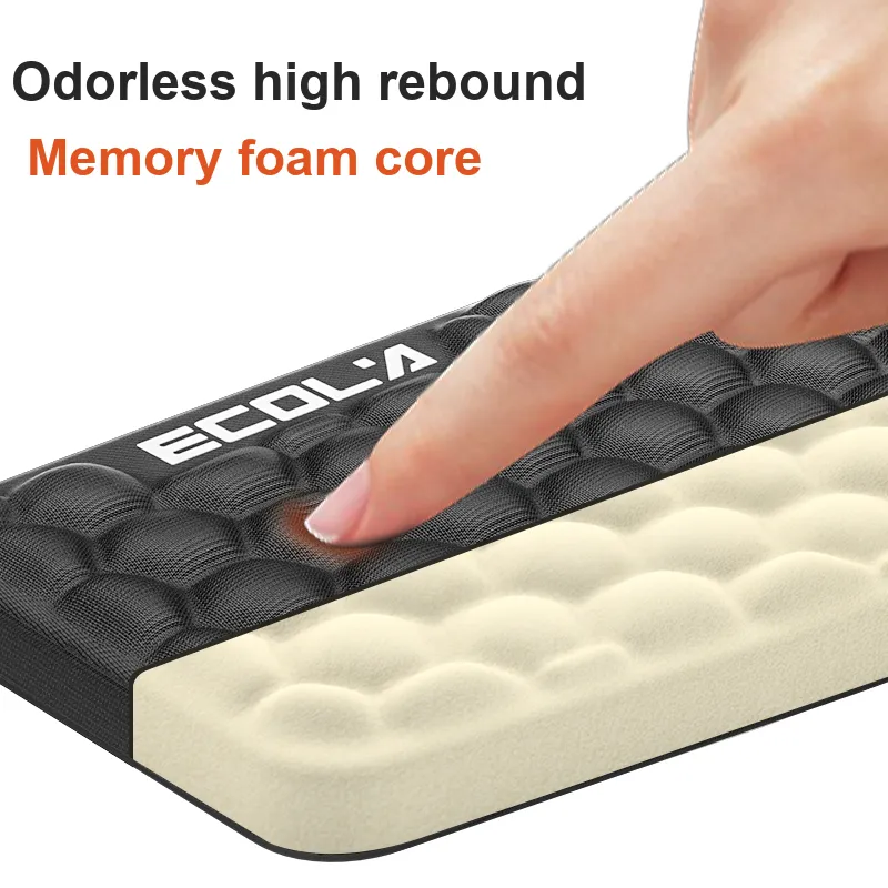ECOLA Lycra Memory Foam Ergonomic 3D Effect Wrist Brace Mouse Pad EZ6BK-3