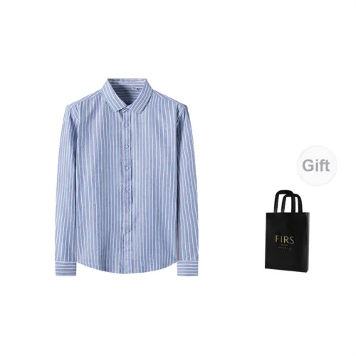 FIRS Shirts Men Light Blue