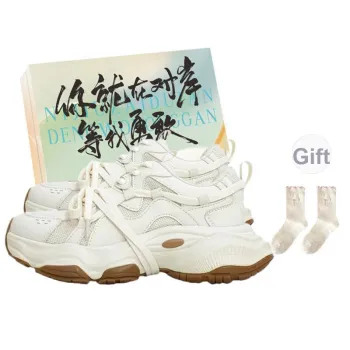 JimiXiong Breathable Height Increasing Abrasion Resistant Low Top Chunky Sneakers Women's