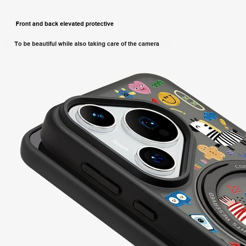 Marsfield Acrylic Material Skin Friendly 360 Rotating Pivot Case Phone Cases Compatible With Huawei P70-5