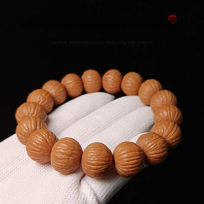 Master Kim Monkey Head Walnut Bracelets Unisex-2