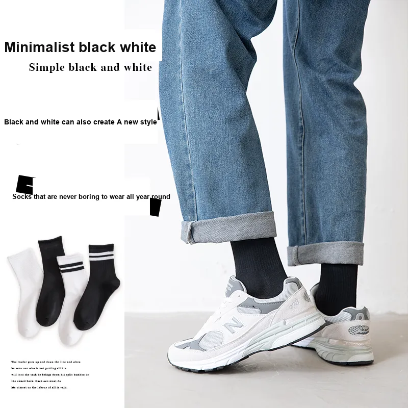 MIIOW Mid Calf Socks Unisex Shopping Bag 10 Pack-1