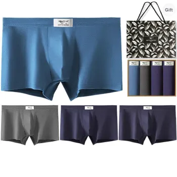 SEPTWOLVES Underpants Men's 4 Piece Gift Box Set+Shopping Bag
