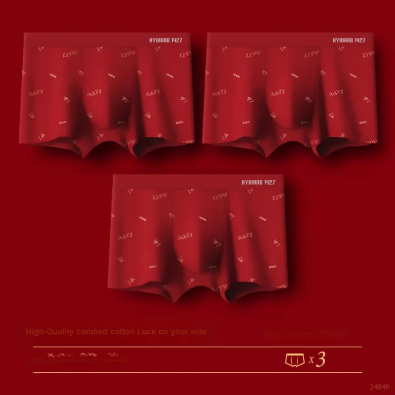 H YXIANG Underpants Men's 3 Pack-5