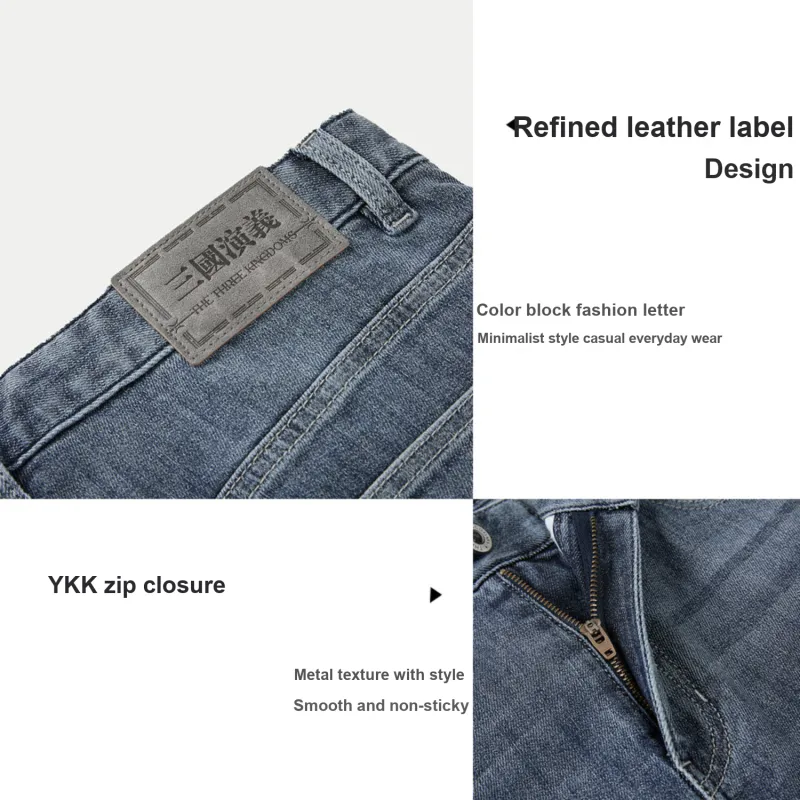 HLA Jeans Men Blue Gray Denim Gradient Medium 40-3