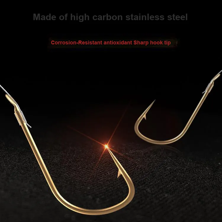Little Phoenix Fairy Fish Hook High Carbon Stainless Steel Black Pit, River, Lake, Reservoir, Pond, Stream Barbed Hook-3