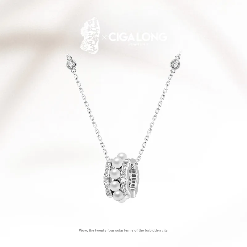 CIGA LONG 925 Sterling Silver Necklaces Women's-1