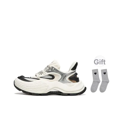 OGR MANTA Ray Slip Resistant Abrasion Resistant Breathable Low Top Casual Shoes Women's Black White OGR MANTA Ray Противоскользящий Устойчивый к истиранию Дышащий Низкий Топ Повседневная Обувь Женская Черный Белый