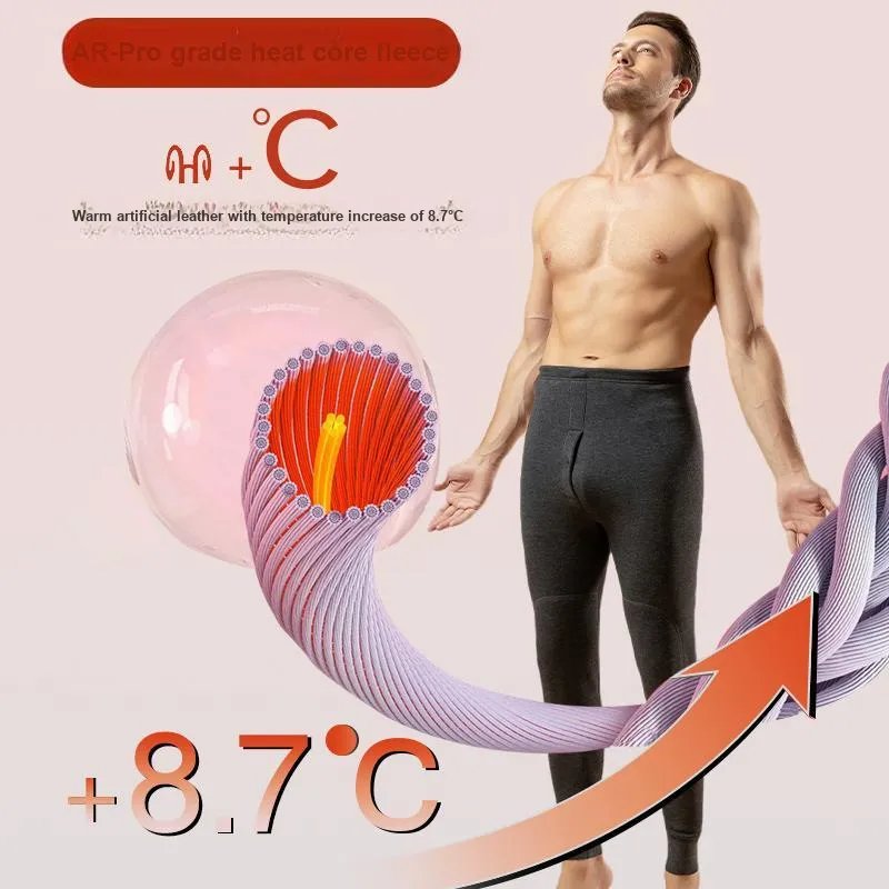 H YXIANG Men Thermal Pants-11