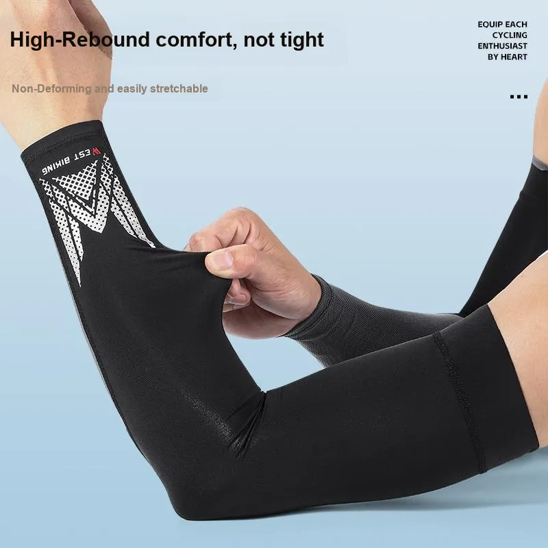 WEST BIKING Riding Equipment Cycling Arm Warmers Unisex Polyamide Elastane 41*7*12cm-3