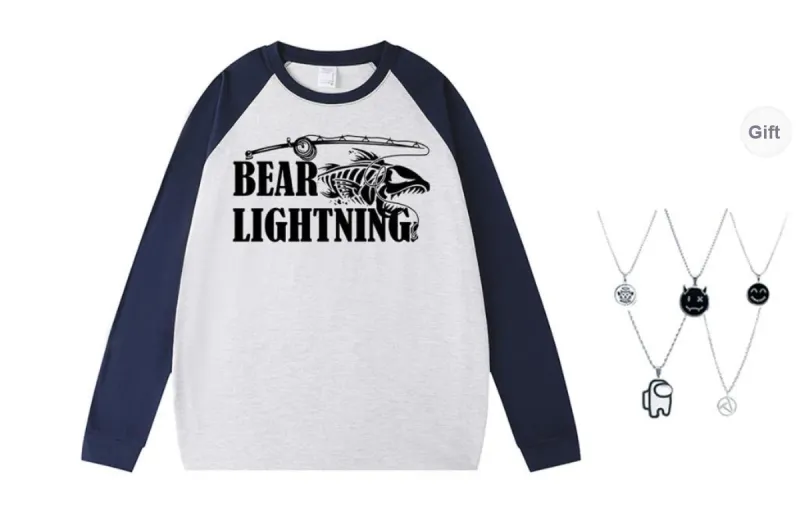 LIGHTNING BEAR T Shirts Unisex-6