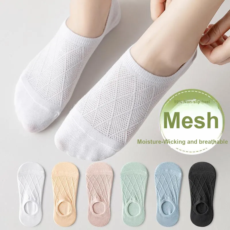 Top Melon No Show Socks Women's 5 Pack-13
