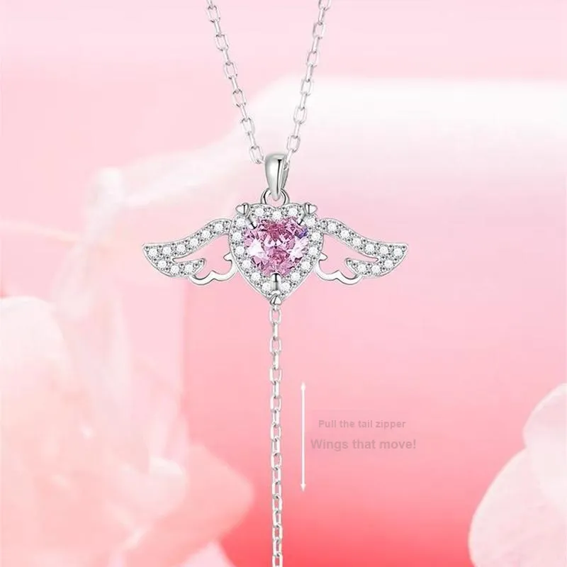 Long Fu 925 Sterling Silver Necklaces Women's-5