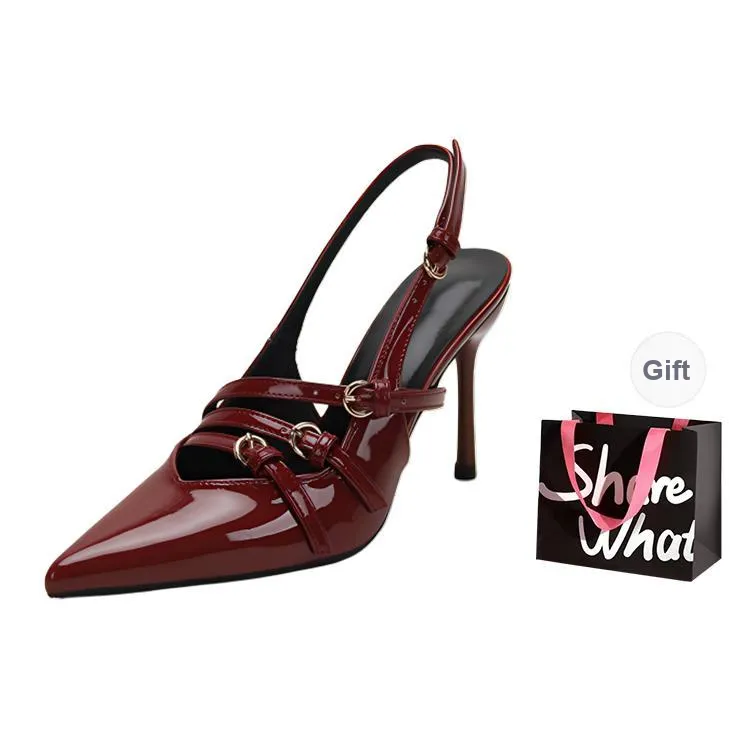 BIGTREE Slim Heel High Heels Women's-2