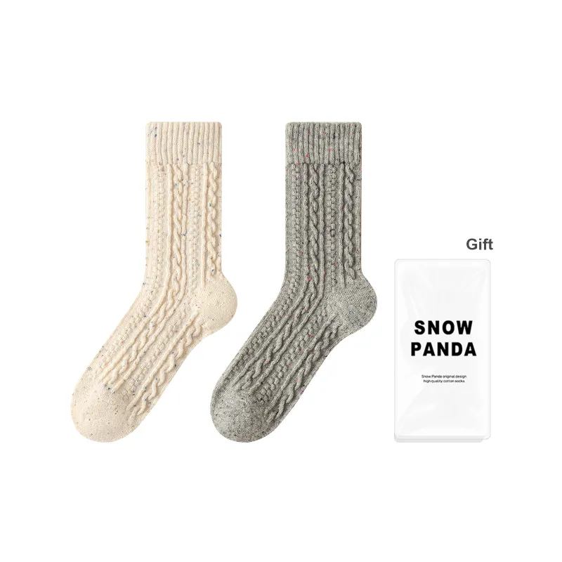 XXLLG Mid Calf Socks Women's Gift Box 2 Doubles-6