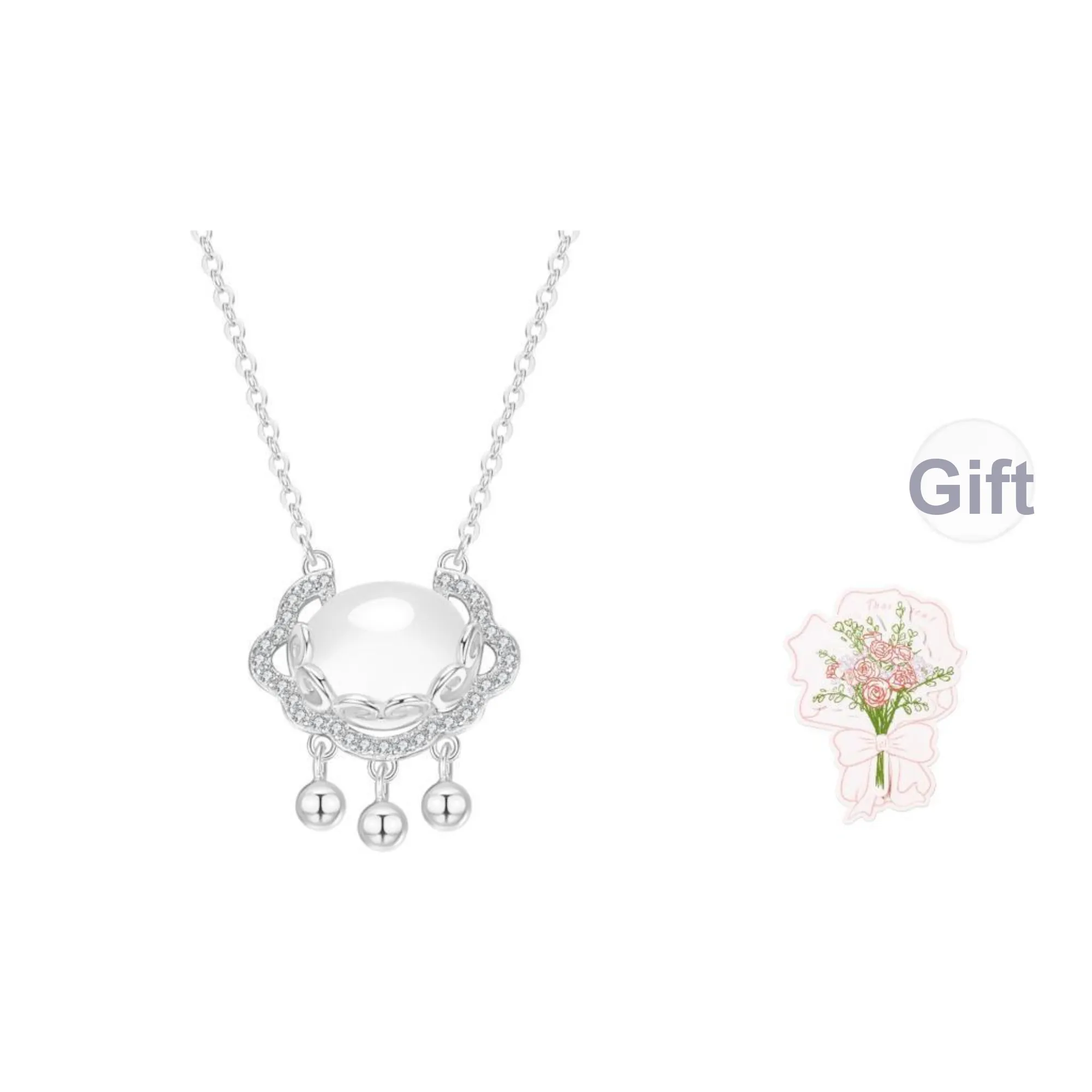 Lao Feng Xiang Chalcedony Jade Necklaces Women's