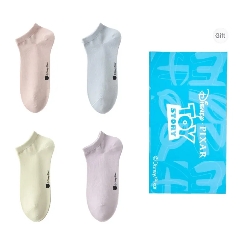 Disney Ankle Socks Women's Box 4 Pack-27