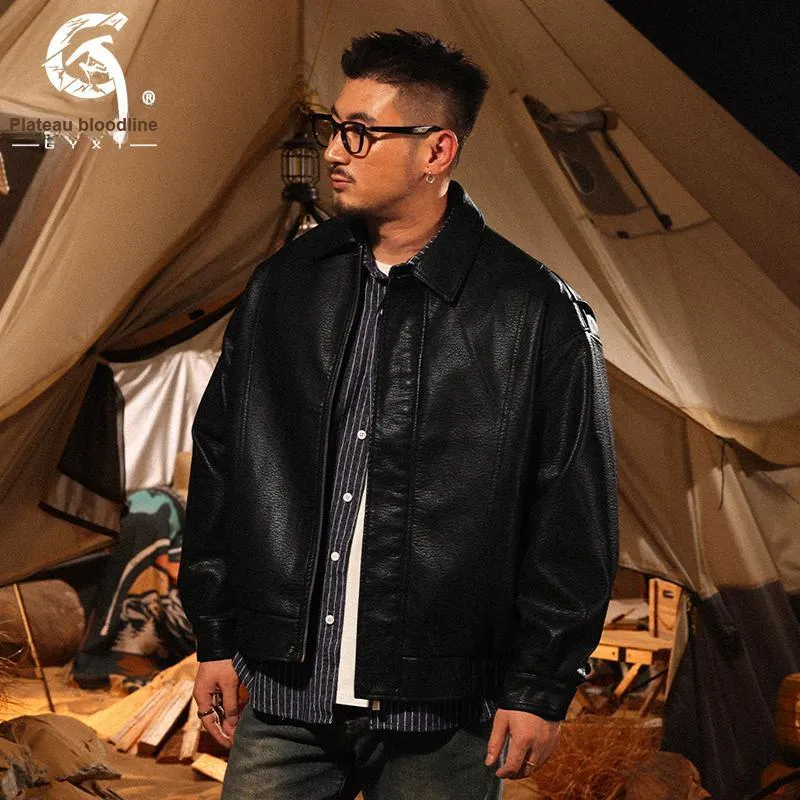 Gyxt Черные Мужские Кожаные Куртки