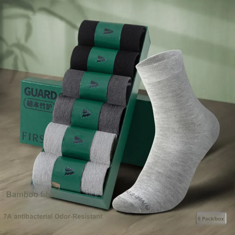 FIRS Mid Calf Socks Men's 6 Pack-28