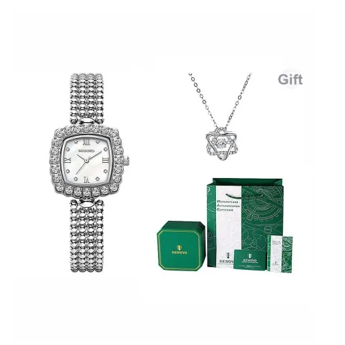 RENOVO Кварцевый механизм Часы Женские часы Мать жемчуга Циферблат