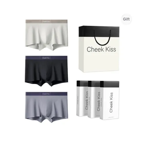 Cheekkiss Underwear Gift Boxes Men's Four Square Boxer Shorts Christmas Box 3 Pack