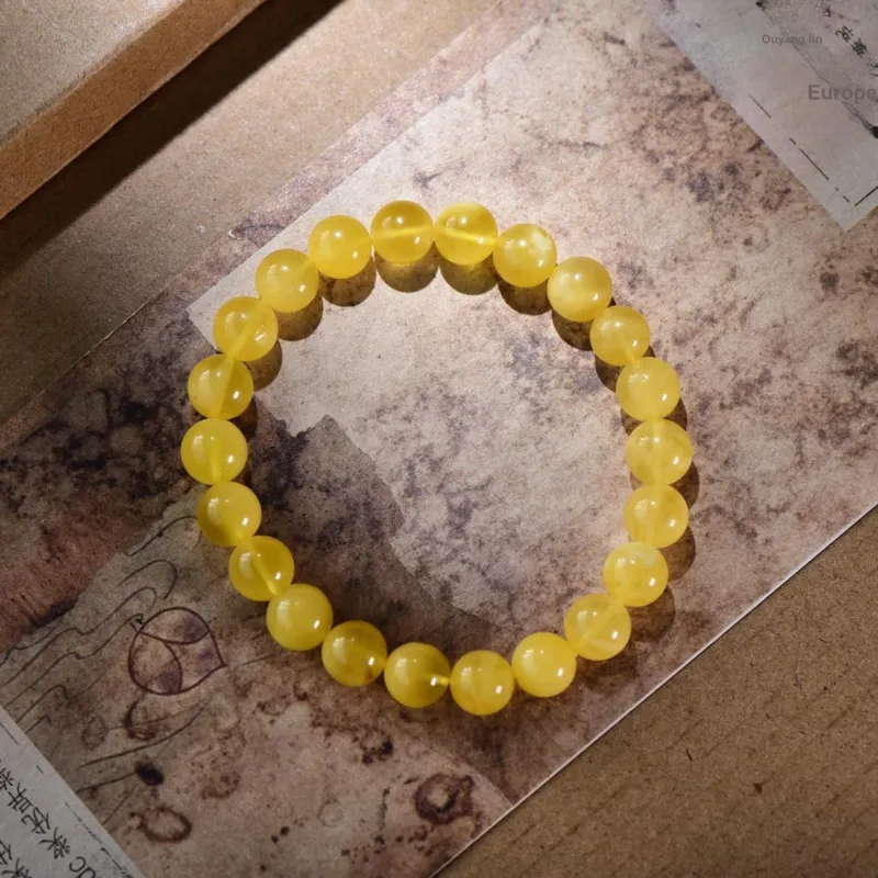 Gu He Amber/Beeswax Bracelets Unisex-6