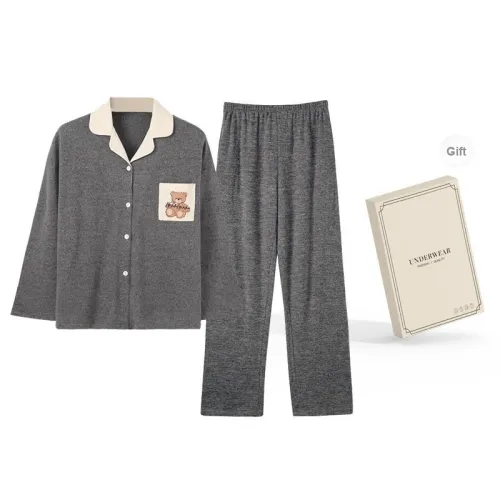 O'MESIK Pajama Set Women's Gift Box Set Gray