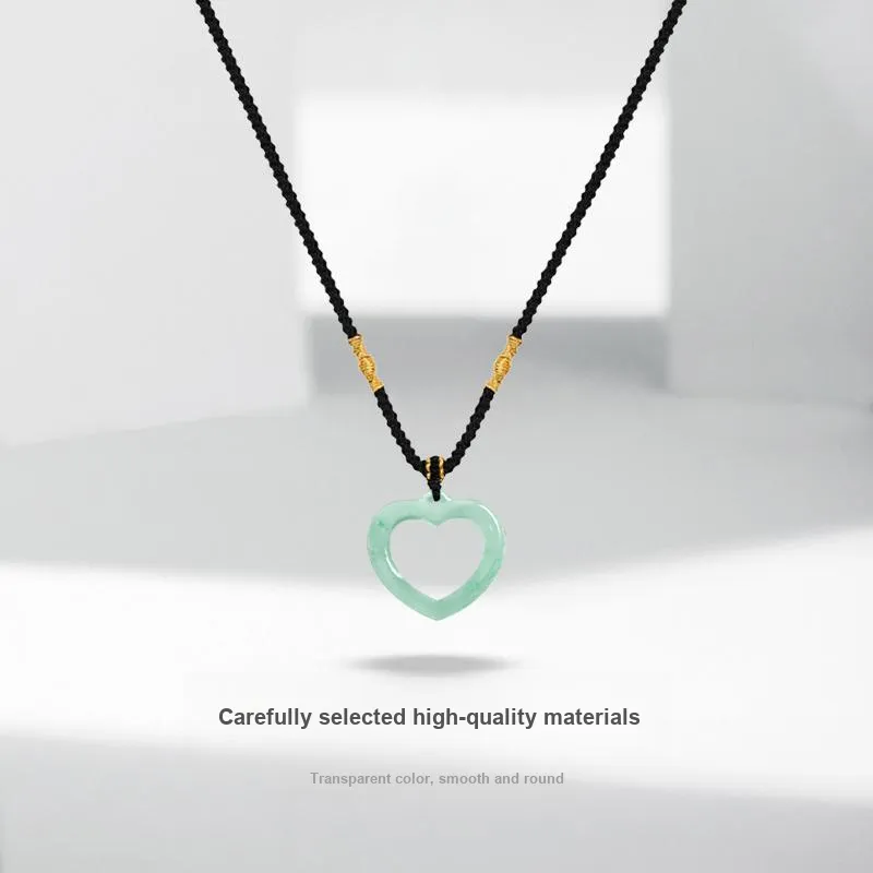 JUICY GRAPE African Emerald Jade Necklaces Unisex-2