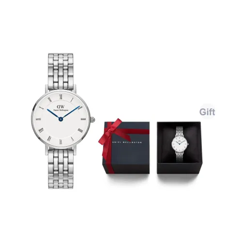 Daniel Wellington DW Small Blue Needle Collection Женские часы кварцевый механизм 28 мм белый циферблат