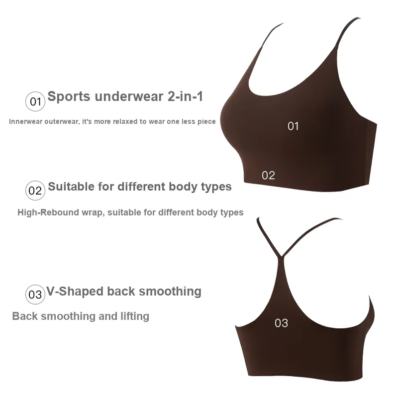 GORRENNO Women's Bras-23