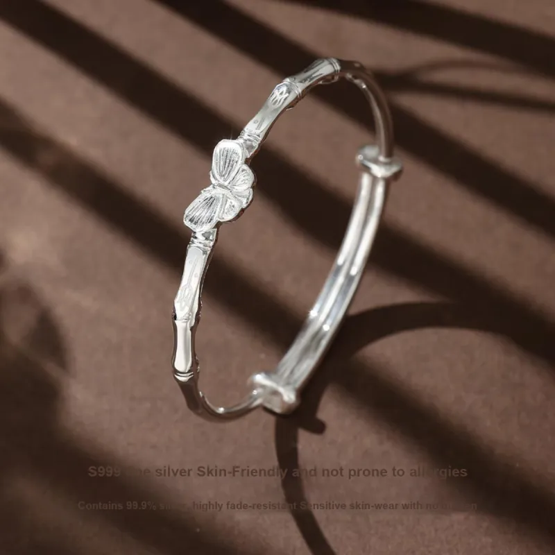KINGFOCUS Sterling Silver Bangles Women's-4