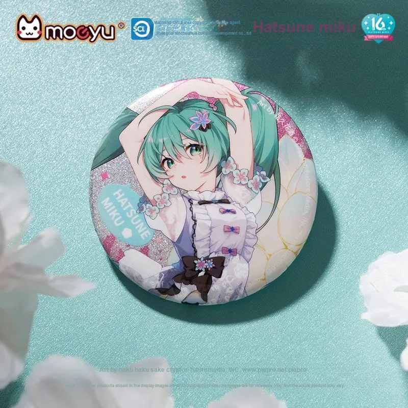 MOEYU Hatsune Miku Badge Miku Tinplate Commemoration Badge Anime Collection Badges-59