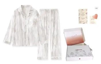 WANANNI Pajama Set Unisex Iridescent White