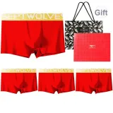 Boxer 4-Pack with English Color Block Design