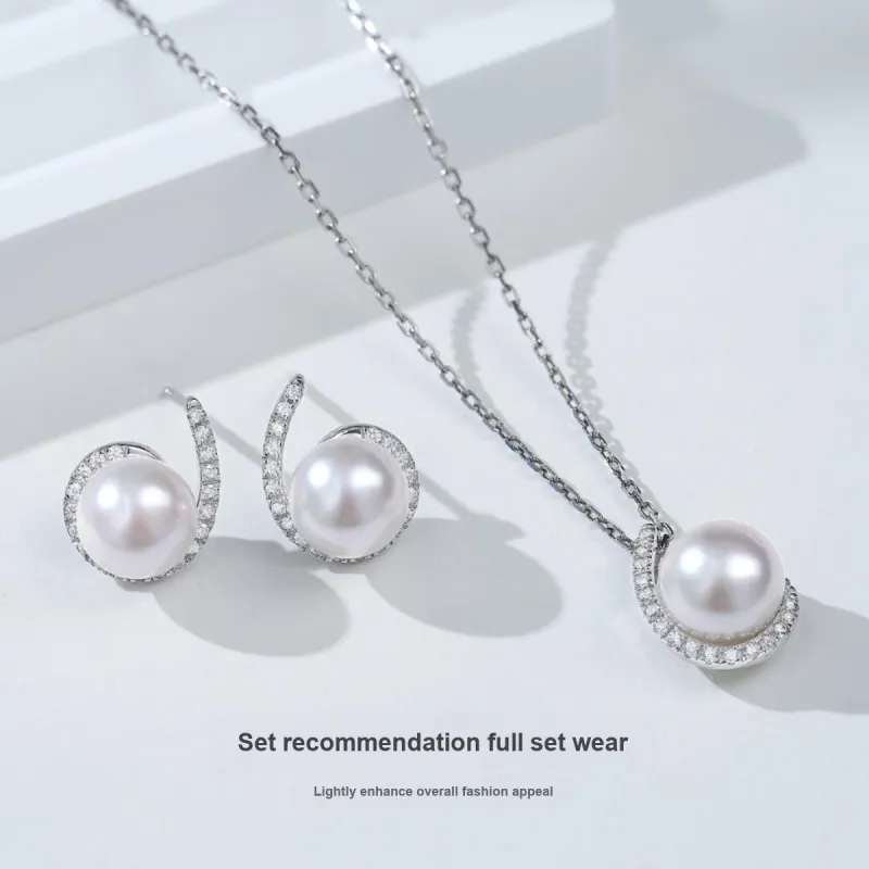 ME LUXE Saltwater Pearl Stud Earrings Women's-3