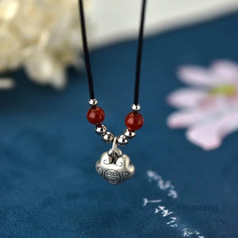 Fan Xing As Season S999 Fine Silver Necklaces Women's-3
