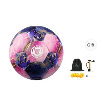 ProSelect x TRANSFORMERS Size 5 Soccer PU Machine Stitched Soccer Ball Unisex Gilded Pink