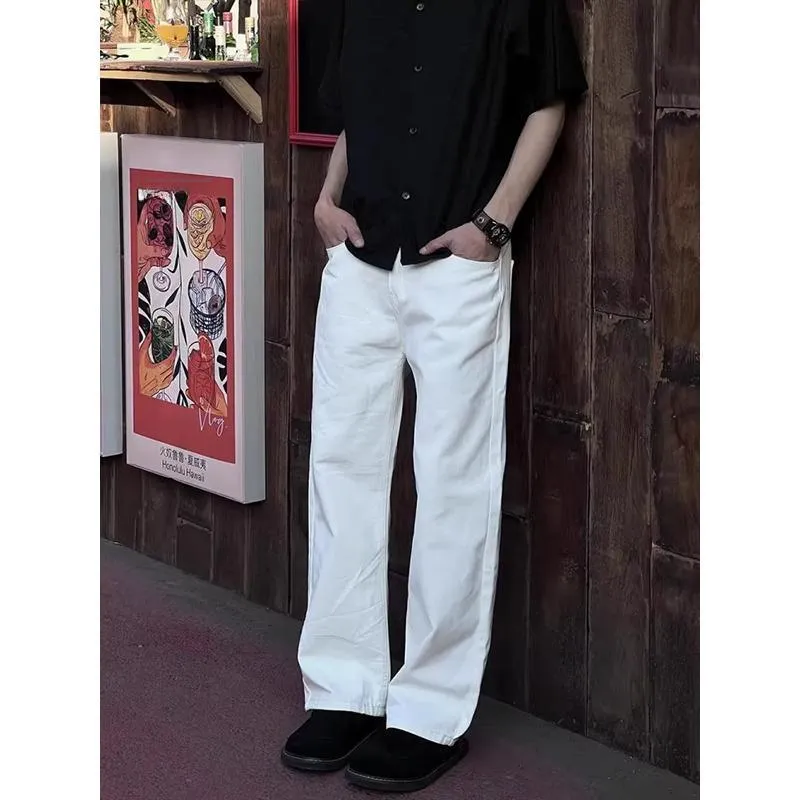 DARK HORSE Jeans Unisex Pure White-3