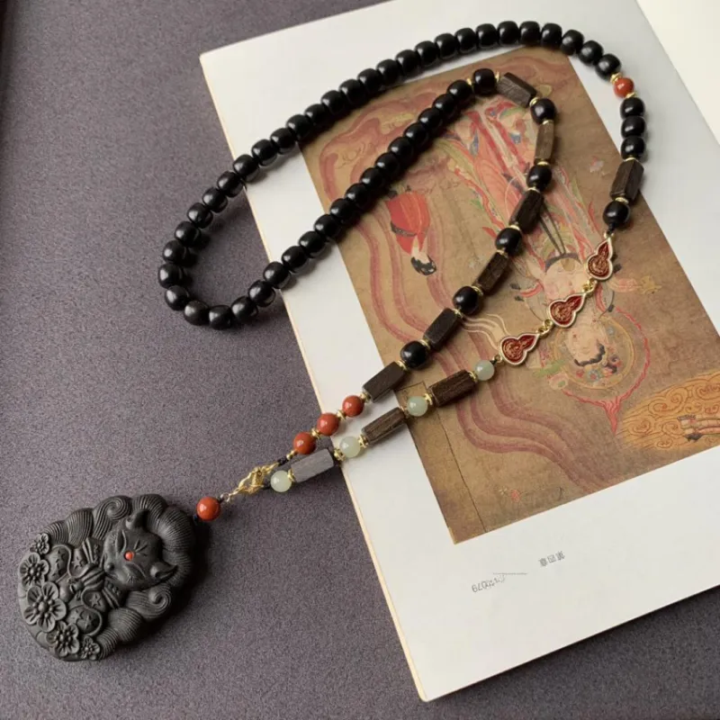 Red All Year Round Ebony Necklaces Unisex-5
