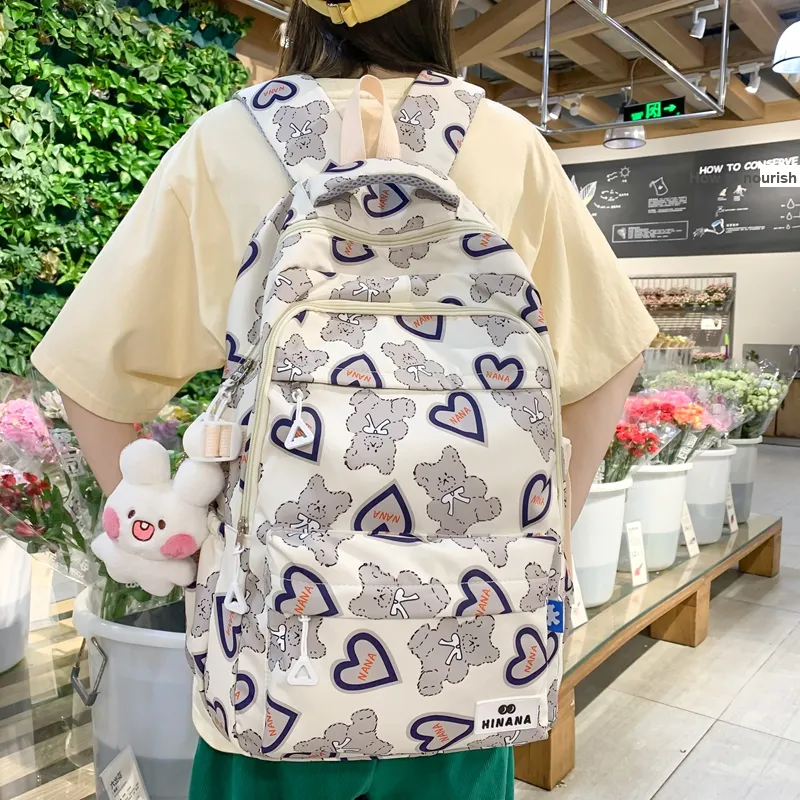 Wolfhorse Nylon Backpack Unisex Multicolor-10