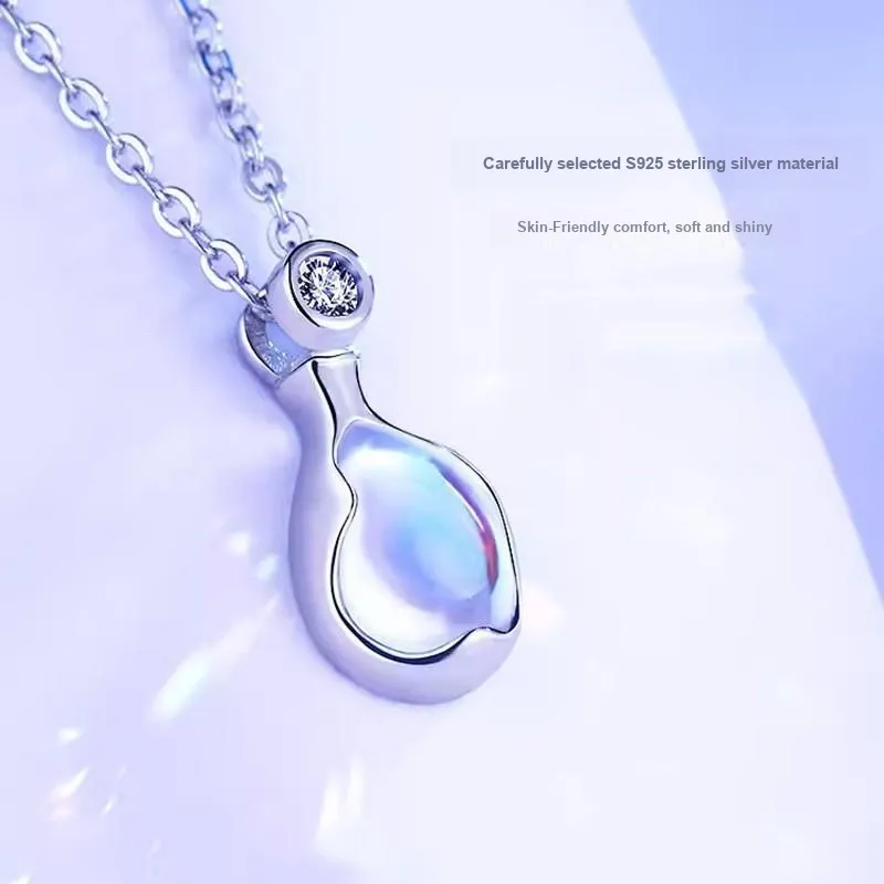 Long Fu S925 Silver Necklaces Women's-2
