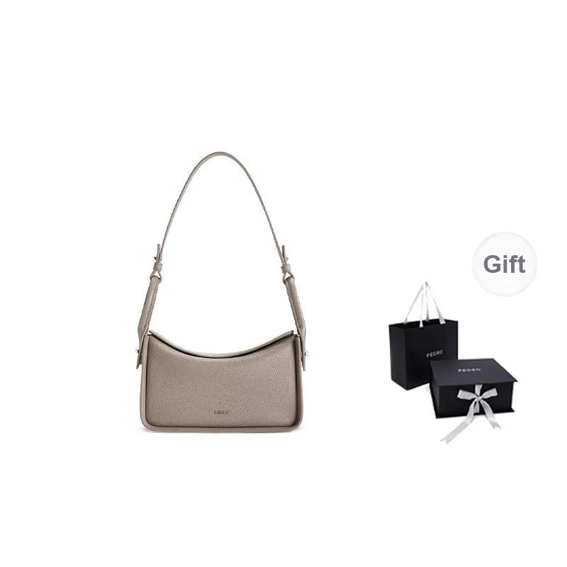 PEDRO Litchi Grain Top Grain Cow Leather Shoulder Bag Women's Multicolor-5