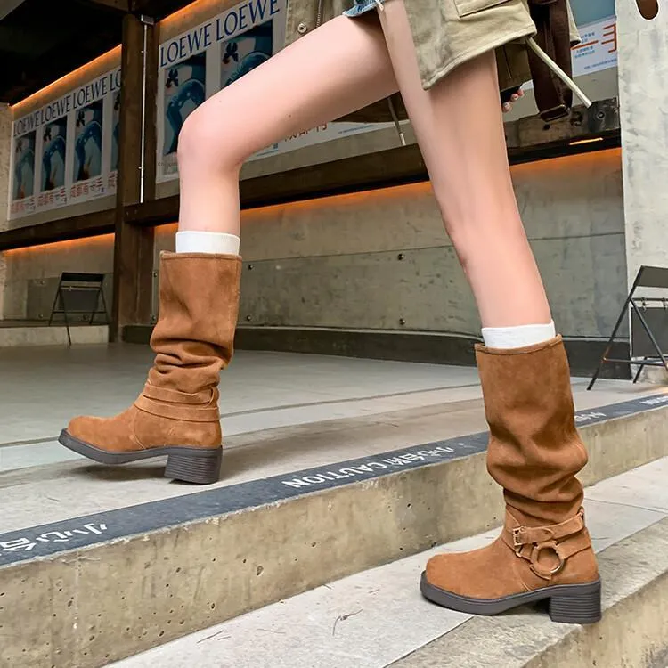 Schilling Knee-high Boots 4.5CM Women's-1